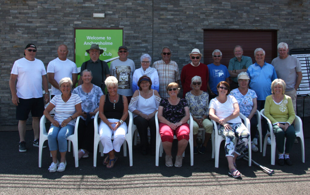 Some members of Anchorsholme Bowling Club