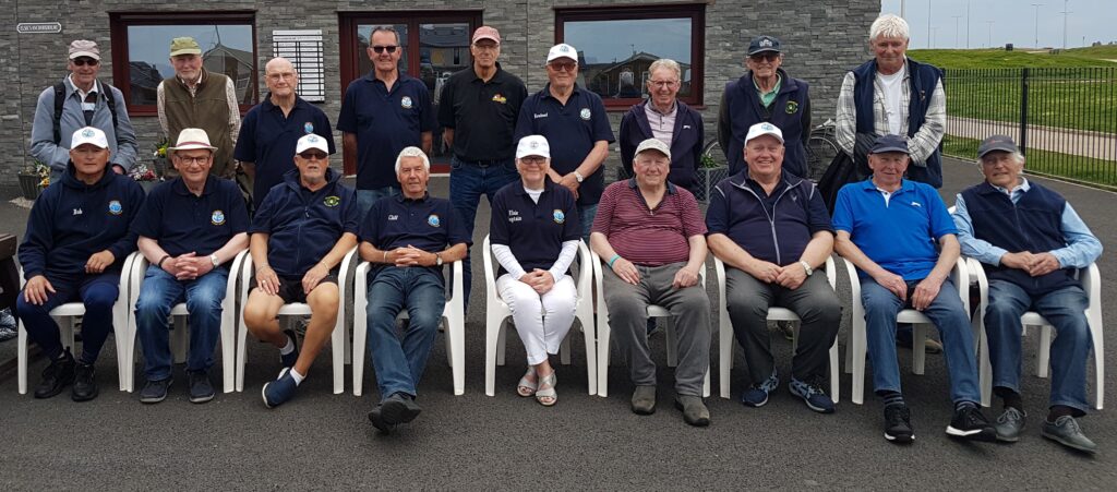 Members of Anchorsholme's two bowling teams